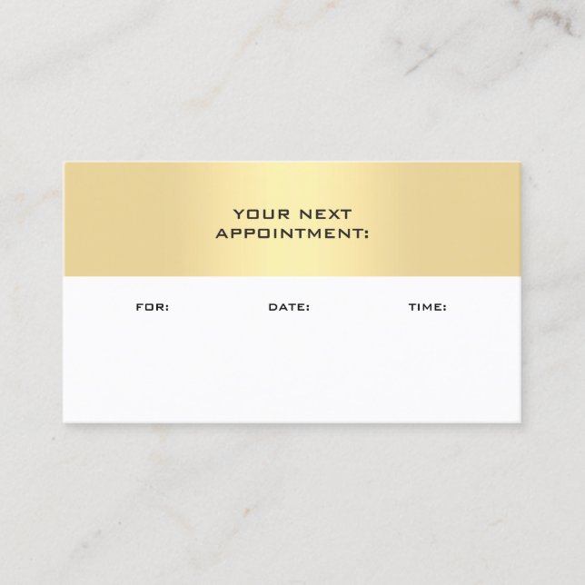 Create Your Own Appointment Reminder Template Card (Front)