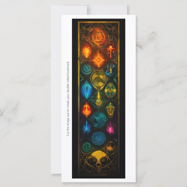 Create Your Own Archaic Gold Energy Bookmark Card (Front)