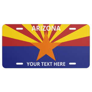 Create Your Own Arizona Flag  License Plate