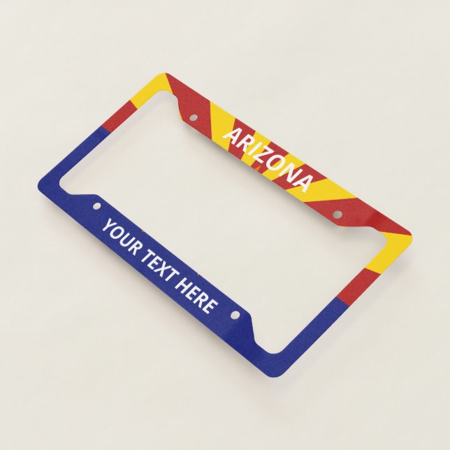Create Your Own Arizona Flag License Plate Frame (3/4)