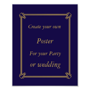 Create your Own Art Deco Photo poster