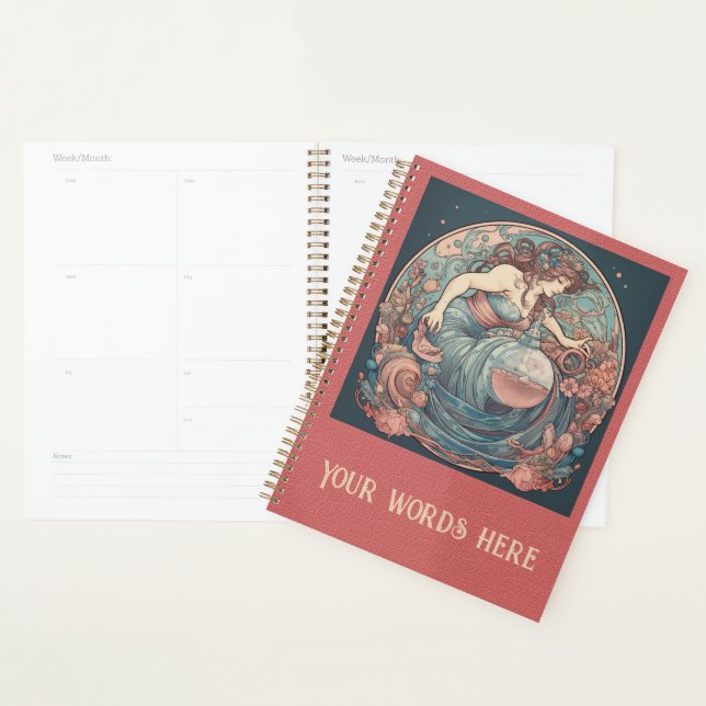 Create Your Own Art Nouveau Aquarius Zodiac Planner