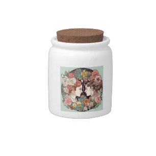 Create Your Own Art Nouveau Gemini Zodiac Wish Jar