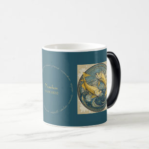 Create Your Own Art Nouveau Pisces Zodiac Color Morph Mug