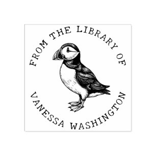 Create Your Own Atlantic Puffin From the Library Rubber Stamp