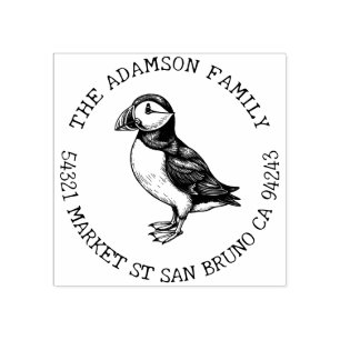Create Your Own Atlantic Puffin Return Address Rubber Stamp
