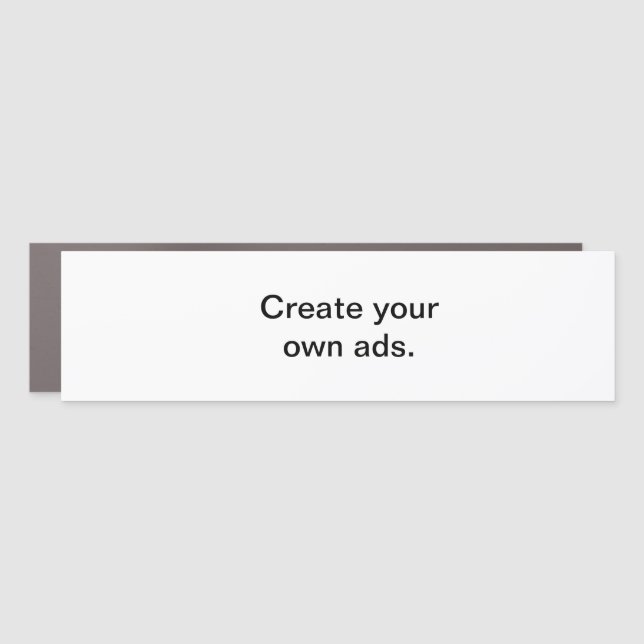 Create your own auto magnet decal (Front)