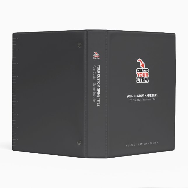 Create Your Own Avery Mini Binder Logo Upload Gray (Background)