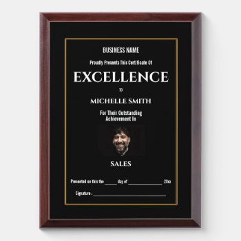 Create Your Own Award Certificate | Black Photo by mensgifts at Zazzle