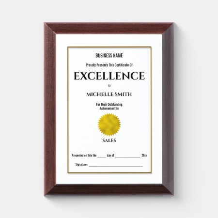 Create Your Own Award Certificate | Personalize
