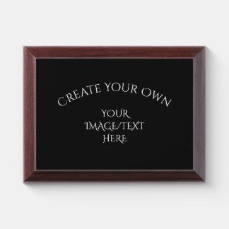 Create Your Own Award Plaque