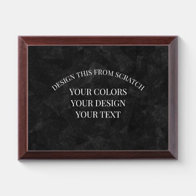 Create Your Own Award Plaque (Horizontal)