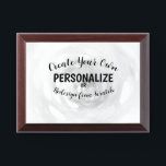 Create Your Own Award Plaque<br><div class="desc">Background shown: Grey Bubble Bokeh

Create your own custom high quality stuff!

Customize this item with your own personalized text or redesign entirely from scratch by replacing our image with your own.</div>