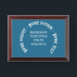 Create Your Own Award Plaque<br><div class="desc">Create your own custom party,  prom,  wedding and event supplies and favors,  personalized gifts for any occasion,  promotional products and more. Visit Retroville Florist on Zazzle to view our entire collection.</div>