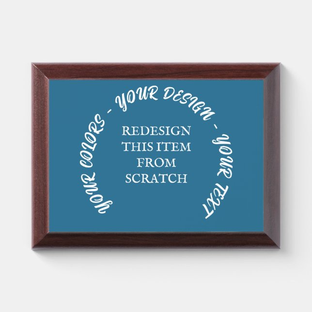 Create Your Own Award Plaque (Horizontal)