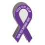 Create Your Own Awareness Purple Ribbon Car Magnet