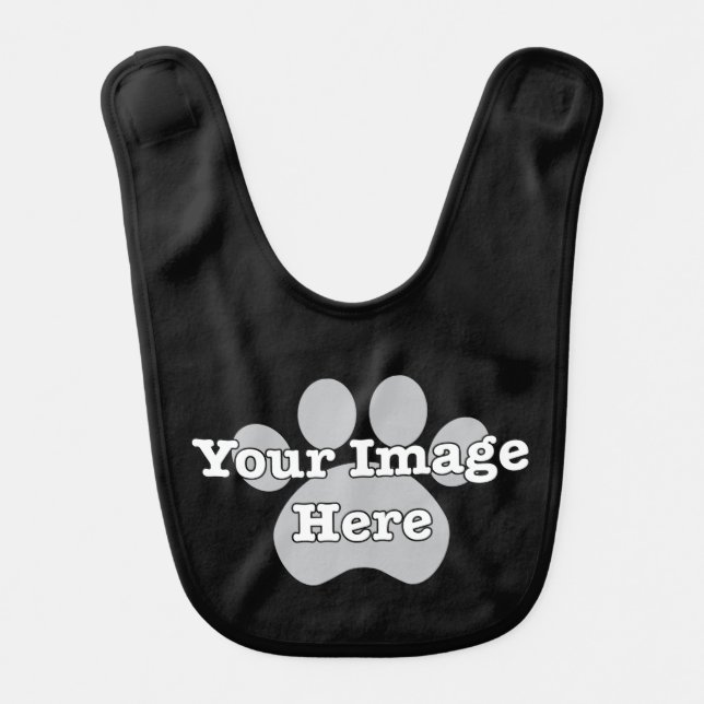 CREATE YOUR OWN Baby Dark Bib (Front)