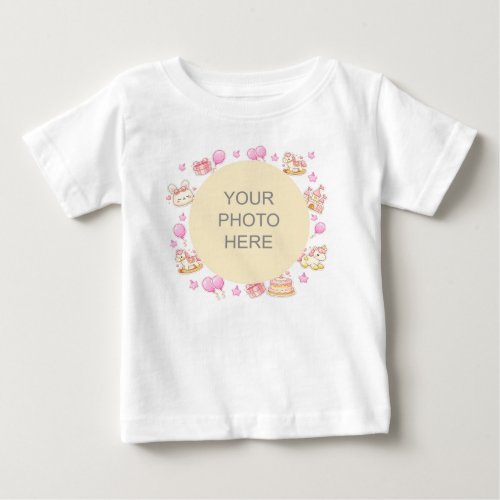 Create Your Own Baby Girl Birthday T-Shirt