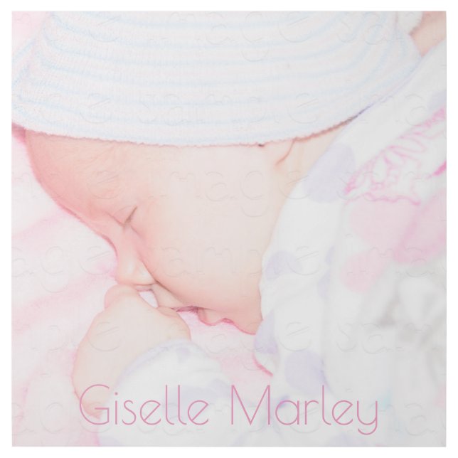 Create Your Own Baby Girl Wall Art (Front)