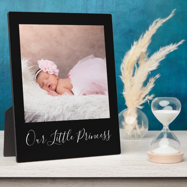 Create Your Own Baby Photo Keepsake Personalized  Plaque (Side)
