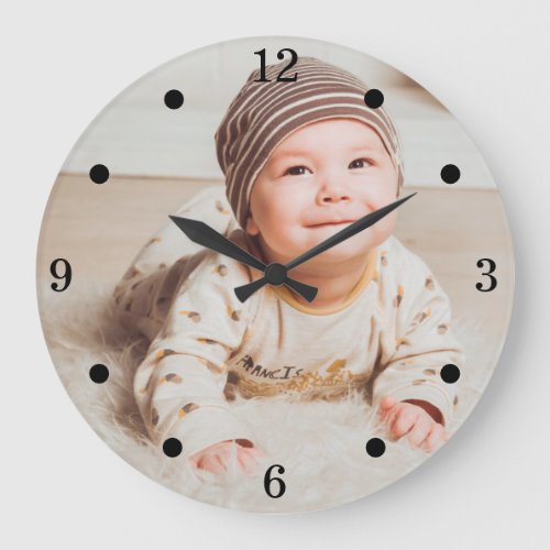 Create Your Own Baby Photo Large Clock