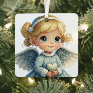 Create Your Own Baby's 1st Christmas Angel Metal Ornament