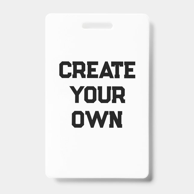 Create Your Own Badge (Front)