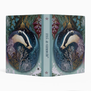 Create Your Own Badger Ornament Winter Solstice Mini Binder