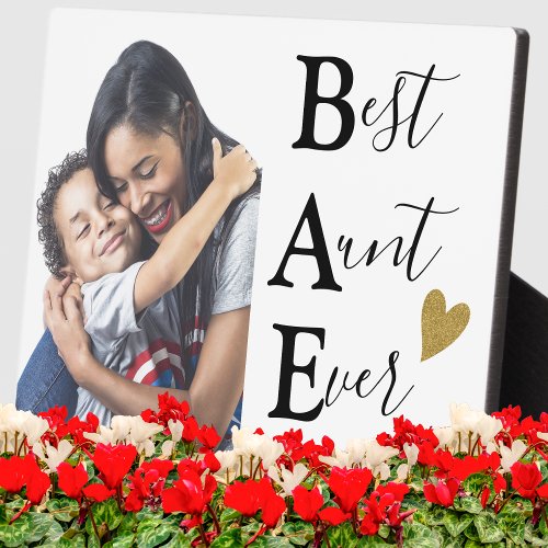 Create Your Own BAE Best Aunt Ever Photo   Plaque