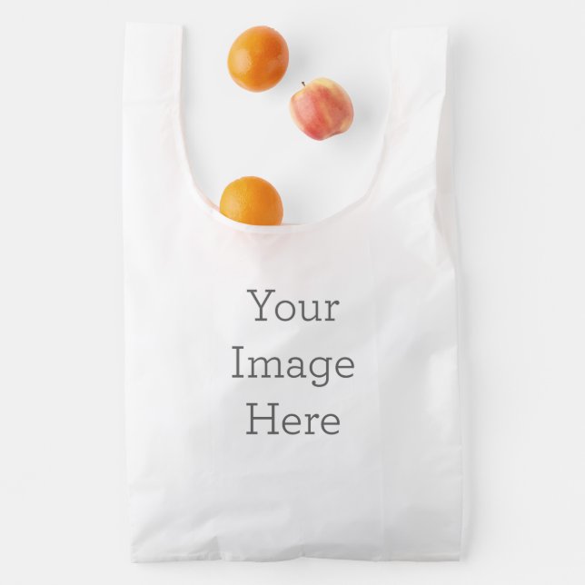 Custom BAGGU Reusable Bag, White (Insitu)