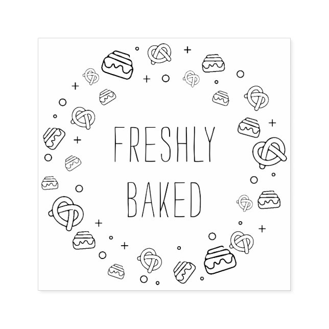 Create Your Own Bakery Small Business Rubber Stamp (Imprint)