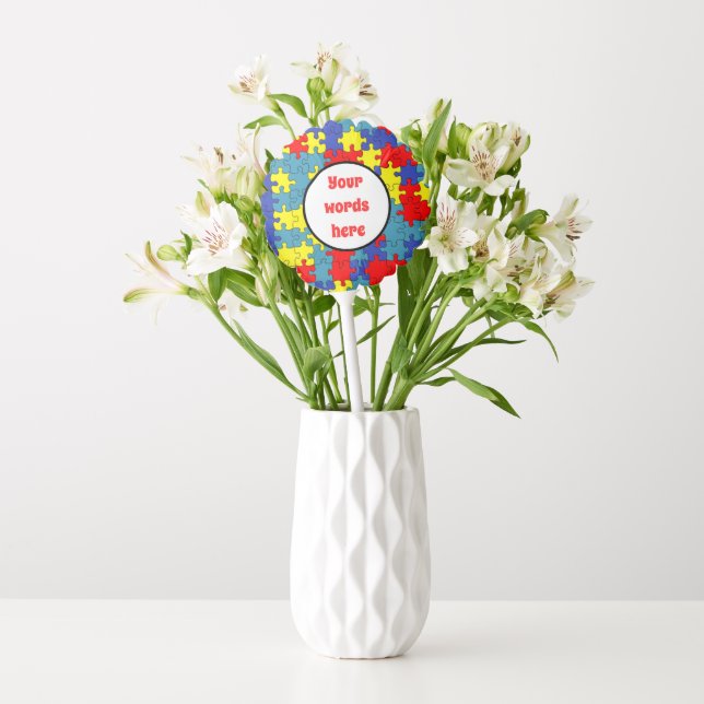 Create Your Own Balloon Autism Puzzle (Vase)