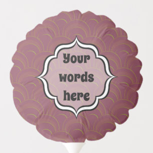 Create Your Own Balloon Elegant Burgundy Red