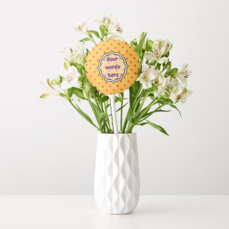 Create Your Own Balloon Yellow Red Polka Dots