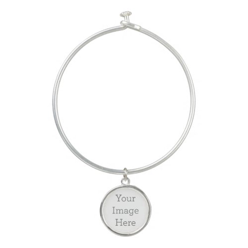 Create Your Own Bangle Bracelet With Round Charm