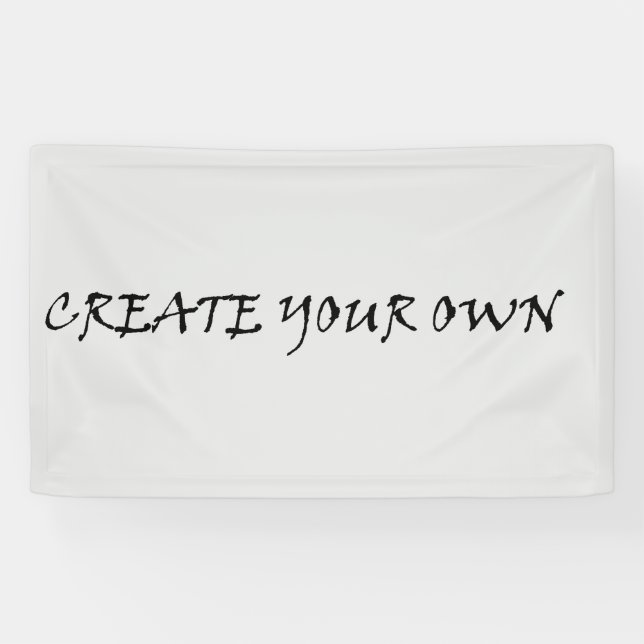 Create your own banner (Horizontal)