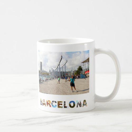 Create Your Own Barcelona Spain Vacation Photo Coffee Mug