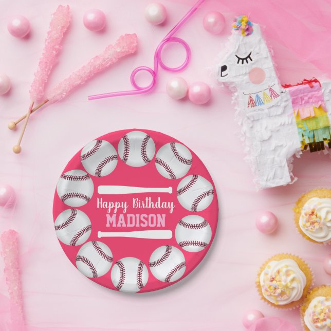 Create Your Own Baseball Birthday Party  Paper Plates (Party)
