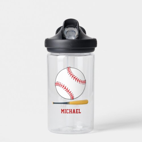 Create Your Own Baseball Player Name  Water Bottle