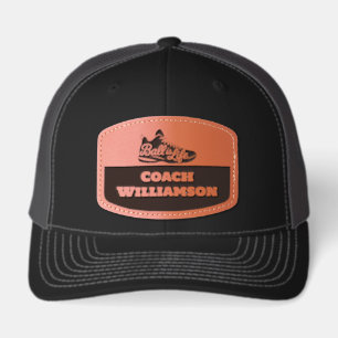 Create Your Own Basketball Leather Patch Hat