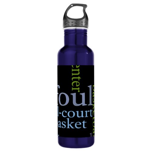 Create your own Basketball Sports Fanatic Stainless Steel Water Bottle