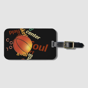 Create Your Own Basketball Travelling Luggage Tag