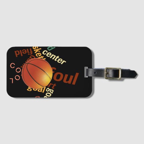 Create Your Own Basketball Travelling Luggage Tag
