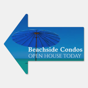 Create Your Own Beach Homes Open House Sign