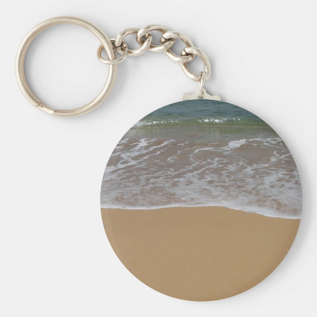 Create your own beach theme keychain Zazzle
