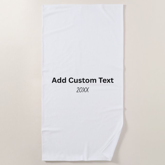 Create Your Own Beach Towel (Front)