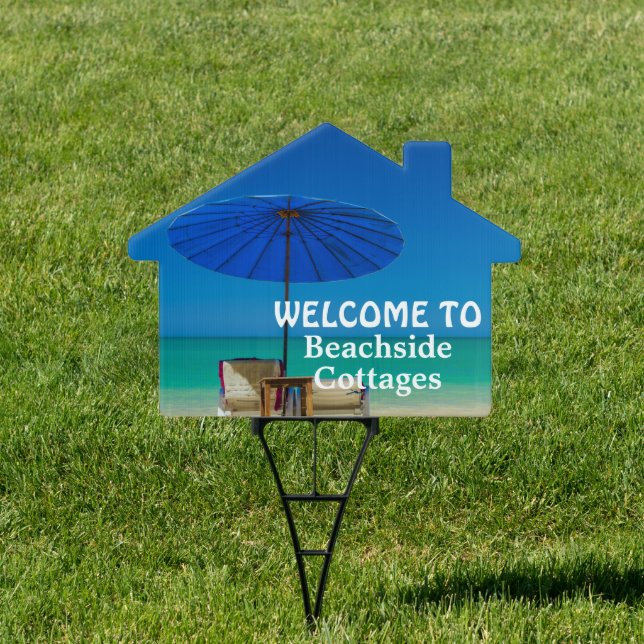 Create Your Own Beach Vacation Rental Welcome Sign (Insitu)