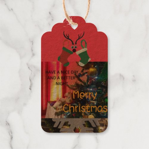Create Your Own Beautiful Amazing Christmas Stuff Foil Gift Tags