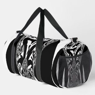 Create Your Own Beautiful Amazing White and Black  Duffle Bag