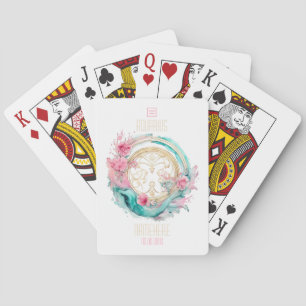 Create Your Own Beautiful Aquarius Zodiac Poker Cards